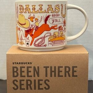 Starbucks Dallas Orange and Cream Ceramic Mug